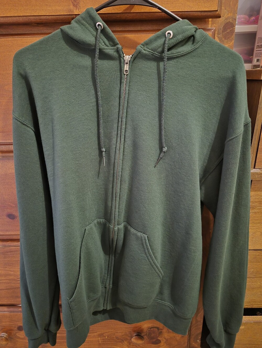 Jerzees Dark Green Full-Zip Hoodie